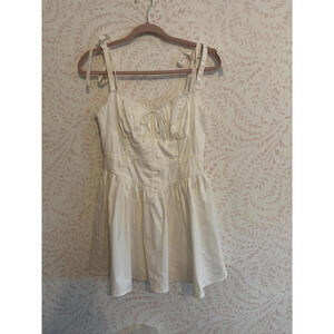 DISCOUNT SHIPPING NWOT For Love and Lemons White Corset Peasant Dress